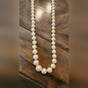 Vintage Cream Pearl Strand Necklace